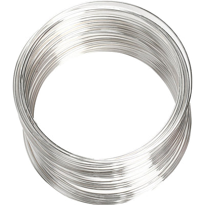 Filo per memoria Creative Company, d 6 cm, spessore 0,8 mm, ca. 11,5 m, placcato argento, 1 pezzo