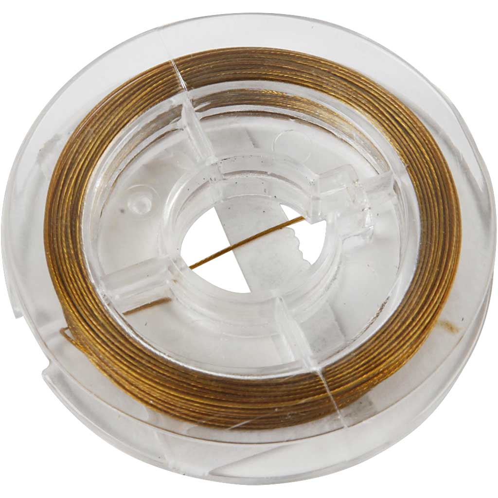 Alambre para joyería Creativ company, grosor 0,38 mm, dorado, 10 m 1 rollo