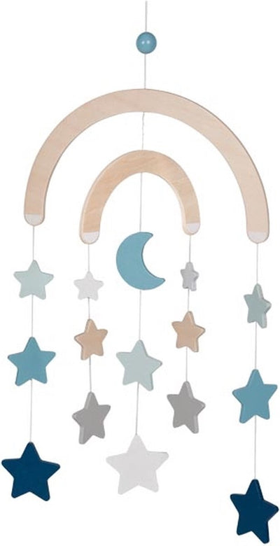 Goki Wooden Baby Mobile Starry Sky Sky Blue