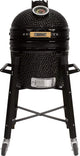 Patton premium kamado 15 con base móvil - mediano - ø33,5 cm - negro