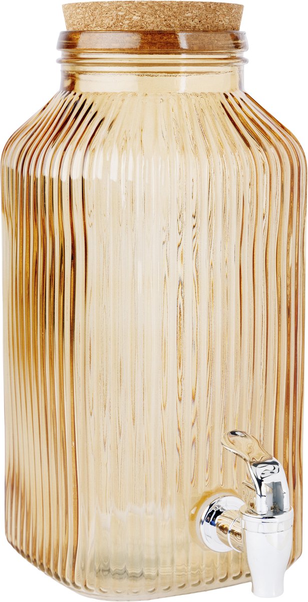 Dispenser di succo Raya accogliente e trendy - 3l35 - ocra