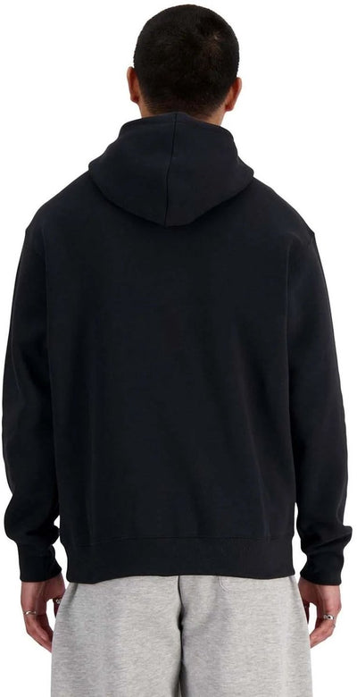 Maglione da uomo con cappuccio in pile New Balance Sport Essentials - nero