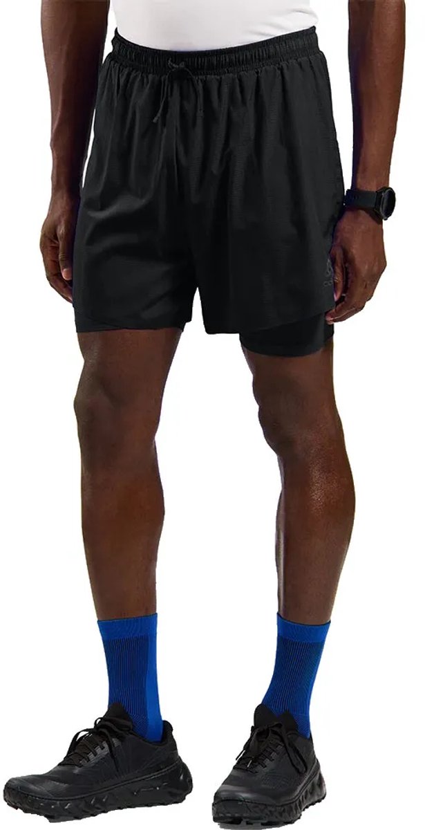 Pantaloncini da corsa Odlo zeroweight 5 pollici 2 in 1 2.0 - uomo - - l