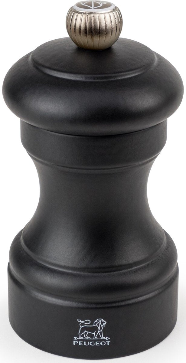 Molinillo de sal Peugeot bistro 10 cm - negro mate - madera de haya