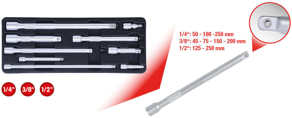 Strumenti KS Set di estensione 9 PC. Strumenti KS, 1 4 -3 8 -1 2