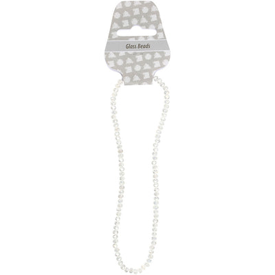 Creative Company Facet Beads Crystal, 100 °.