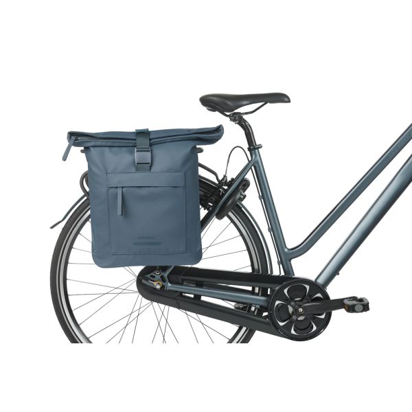 Basil borsa doppia bici brooklyn mik 41l 14 x 30 x 37 cm - blu