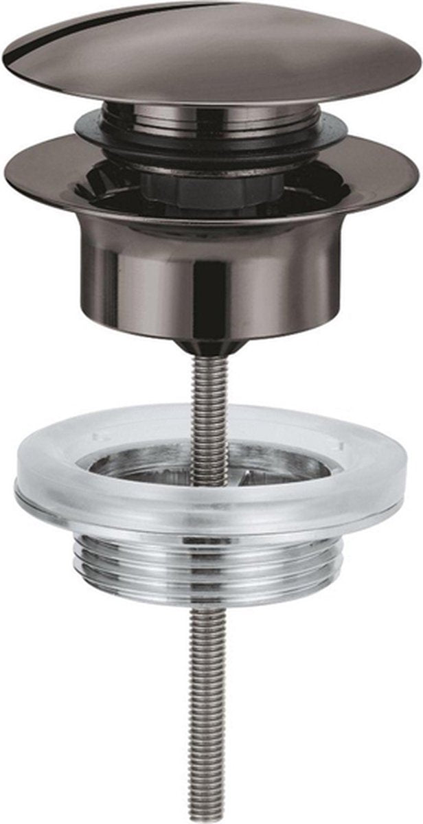 Grohe afvoergarnituur push open hard graphite