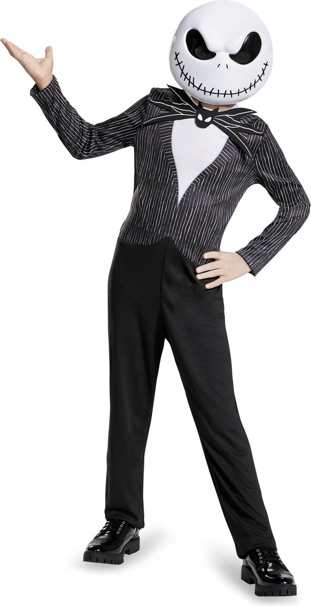Disfraz Disney - Pesadilla Antes De Navidad, Jack Skellington Clásico Adultos, Talla L XL (42-46), Adultos