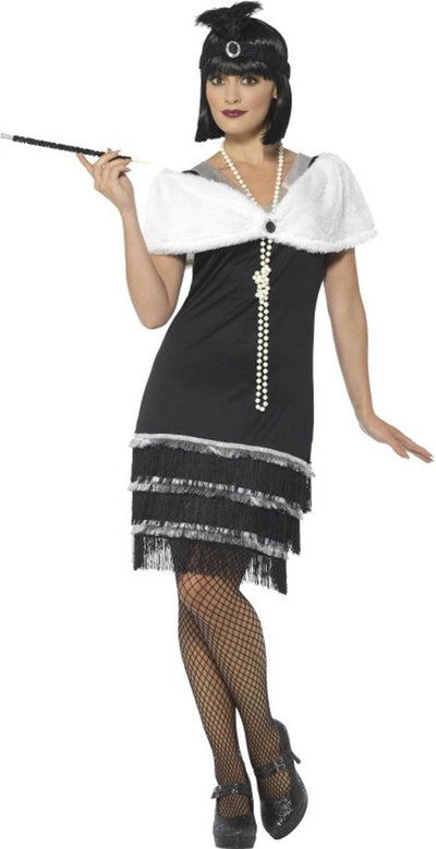 Smiffys vestido flapper años 20 negro - talla m