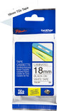 Nastro per etichette brother tze241 18mmx8m bianco e nero