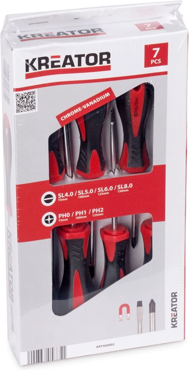 Juego de destornilladores kreator krt400002 - 7 piezas - sl ph