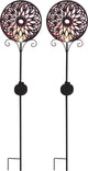Luxform - 2x lampada da giardino con picchetto - mandala brillante - LED - alimentata da energia solare - set da 2 pezzi