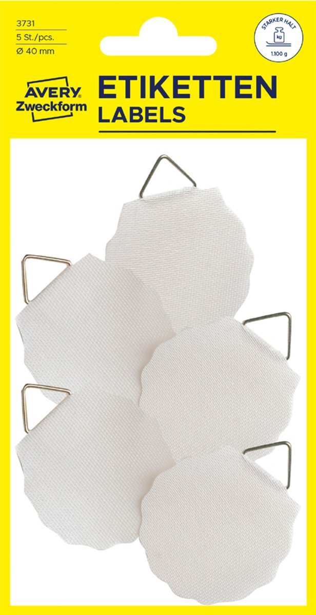 Avery av-3732 colgador de cuadros z-design home 30 mm blanco paquete de 8 piezas