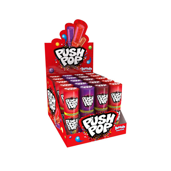 Bazooka push pop 4 sabores (20 piezas)