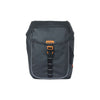 Miles de albahaca lona: bolsa de bicicleta doble, impermeable, 34L, naranja negra