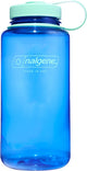 Nalgene - botella de boca ancha - botella para beber - botella de agua - a prueba de fugas - 1000 ml - sin bpa - sustentable - azul aciano