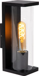 Lucide sligo - aplique interior exterior - 1xe27 - ip54 - negro
