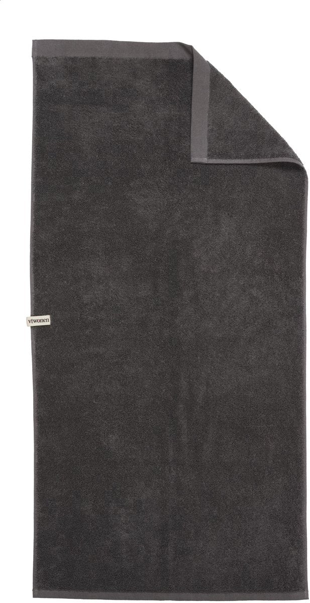 Vtwonen - soft embrace - badhanddoek - 50x100 cm - antraciet