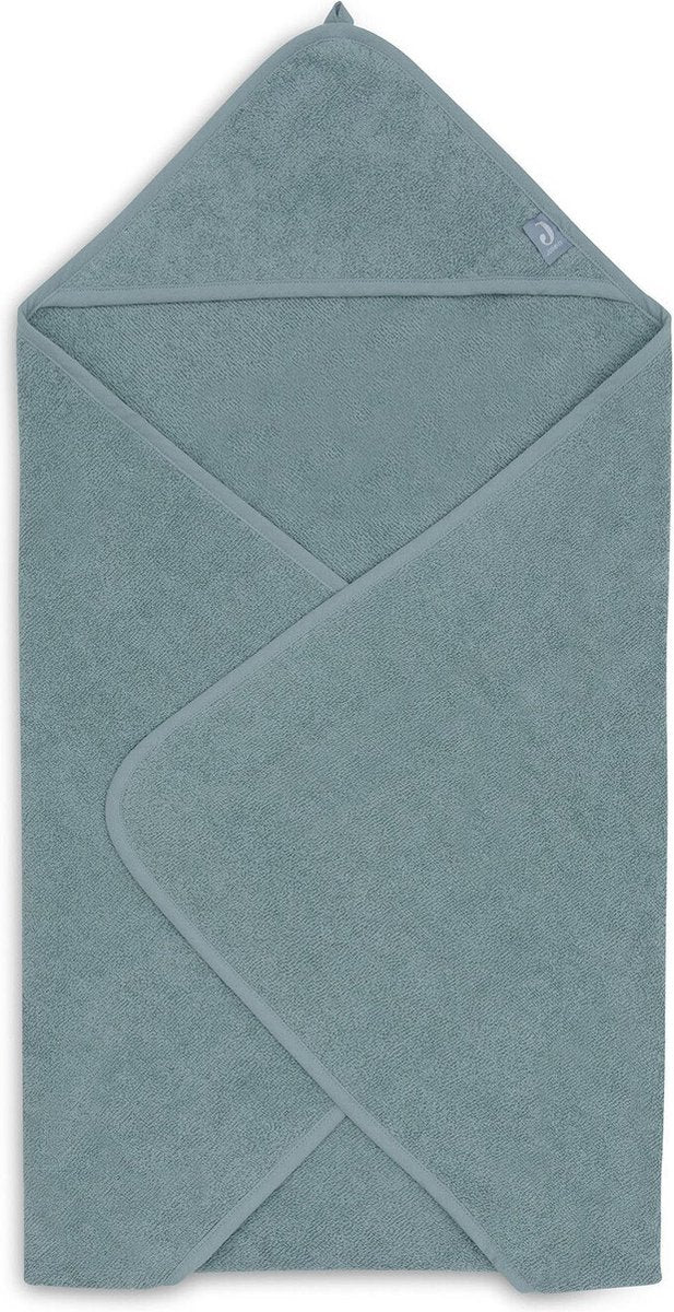 Jollein - capa de baño de rizo 100x100cm - toalla de bebé con capa de baño, chal, poncho de baño - verde mar