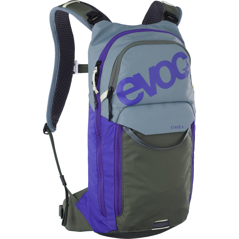 Evoc - etapa 6 acero - violeta - oliva oscuro 6l