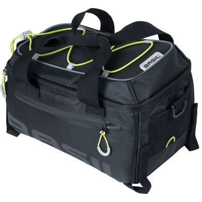 Basil Miles Trunkbag - Bolsa de negocios de equipaje negro deportivo para fondos deportivos - 7L - Black Lime