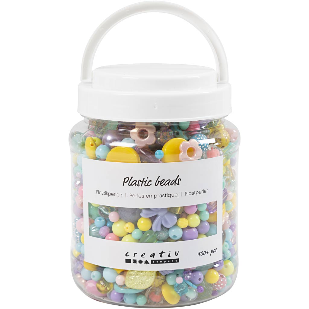 Creative Company Plastic Beads Colours, 700 ml