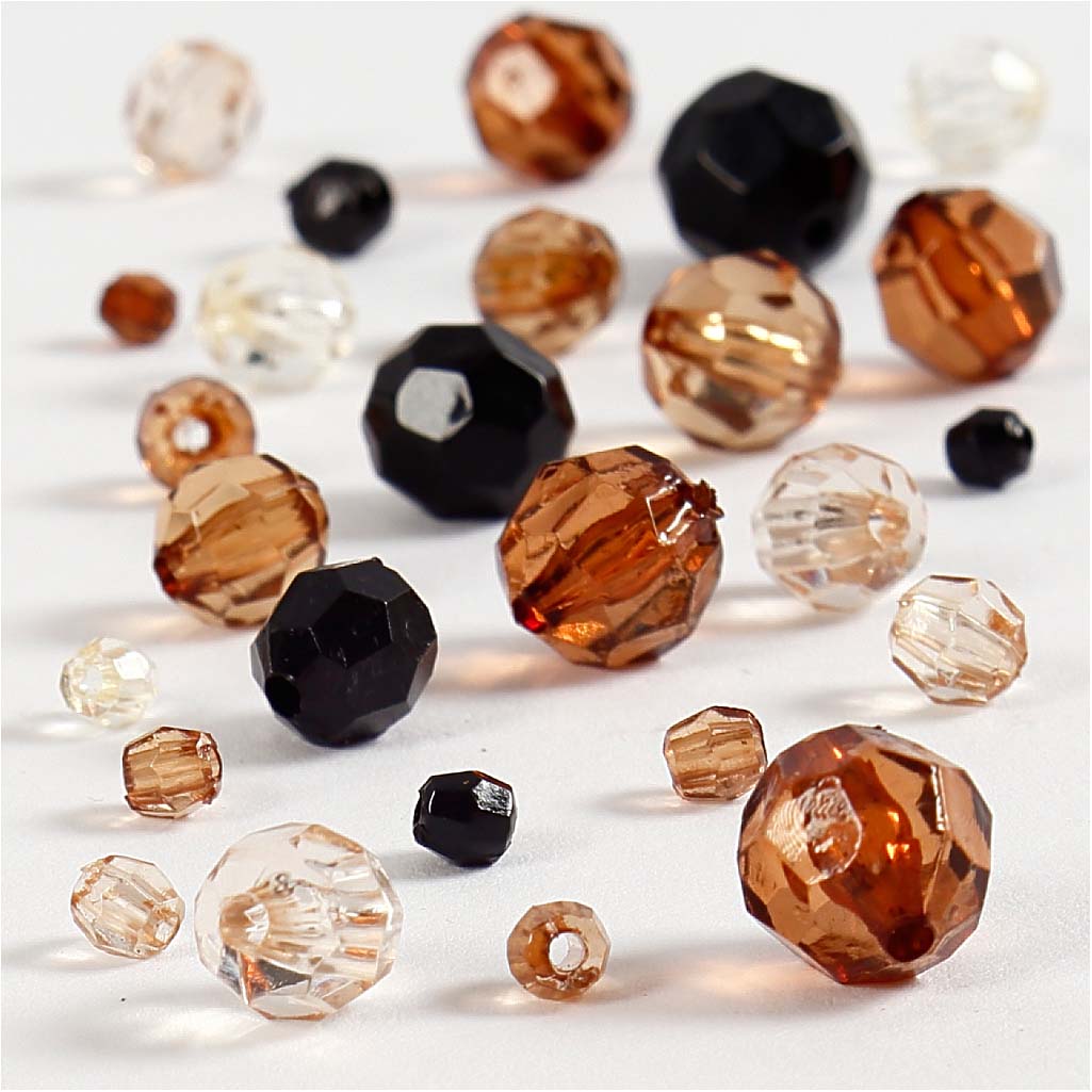 Creative Company Facet Beads Mix Gold, 50 grammi
