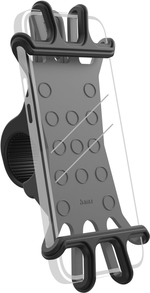 Hama soporte para móvil para bicicleta flexible universal para manillar