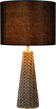 Lucide extravaganza velluto - lampada da tavolo - ø 25 cm - 1xe27 - nero
