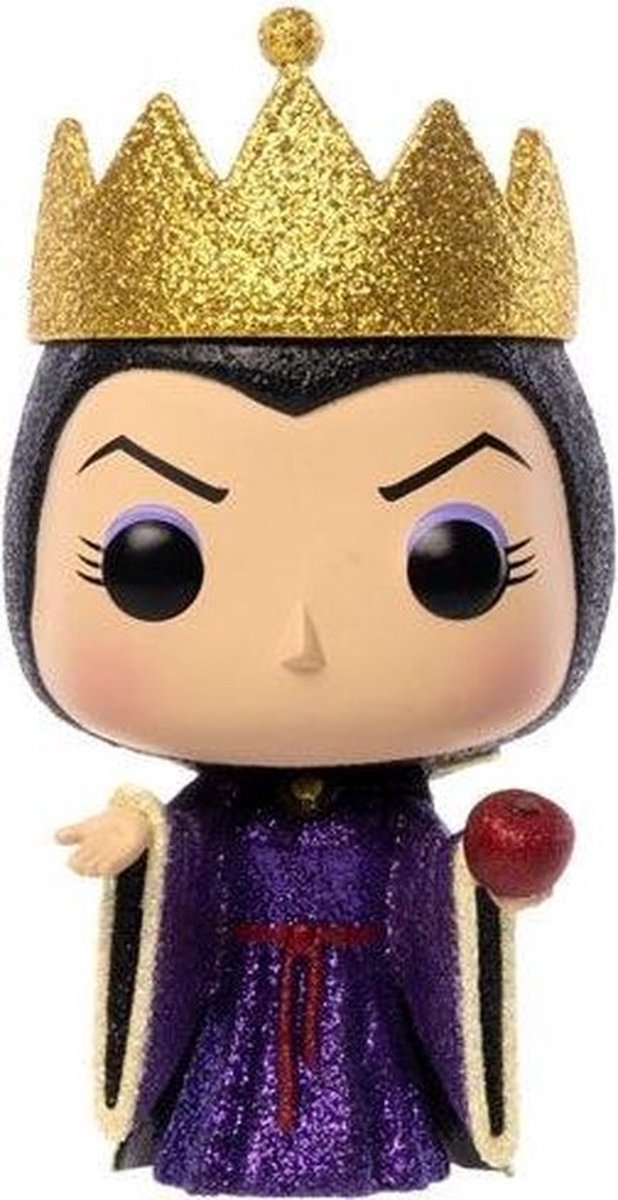 Funko blancanieves - disney pop! Figura coleccionable de la reina malvada (brillo de diamantes) de 9 cm - multicolores
