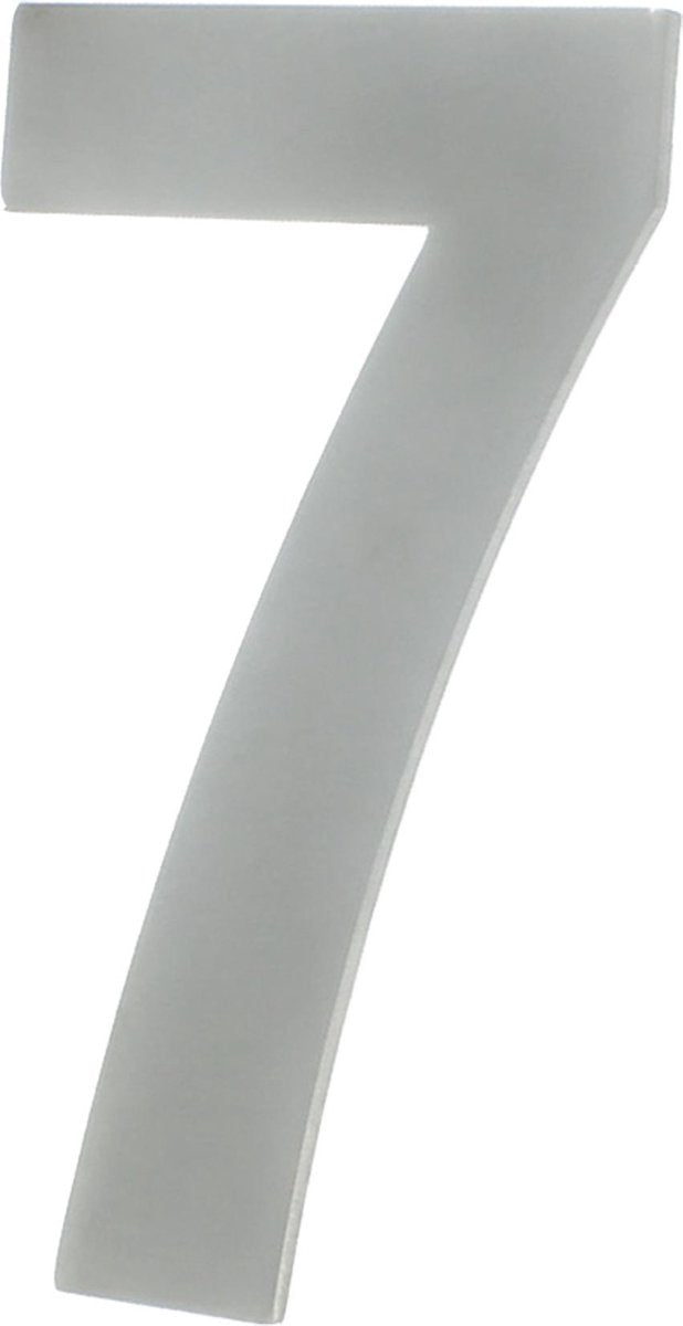 Número de casa Starx 130x3mm acero inoxidable 7
