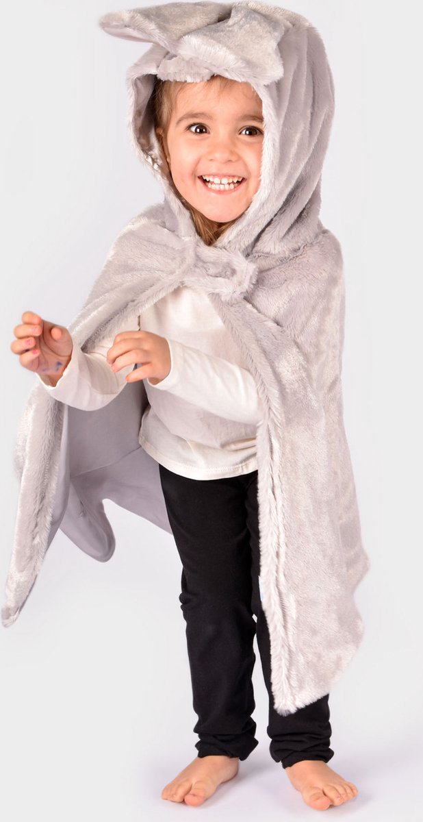 Den Goda fen vestire mantello coniglio soffice deluxe 98-128 cm 3-8 anni.