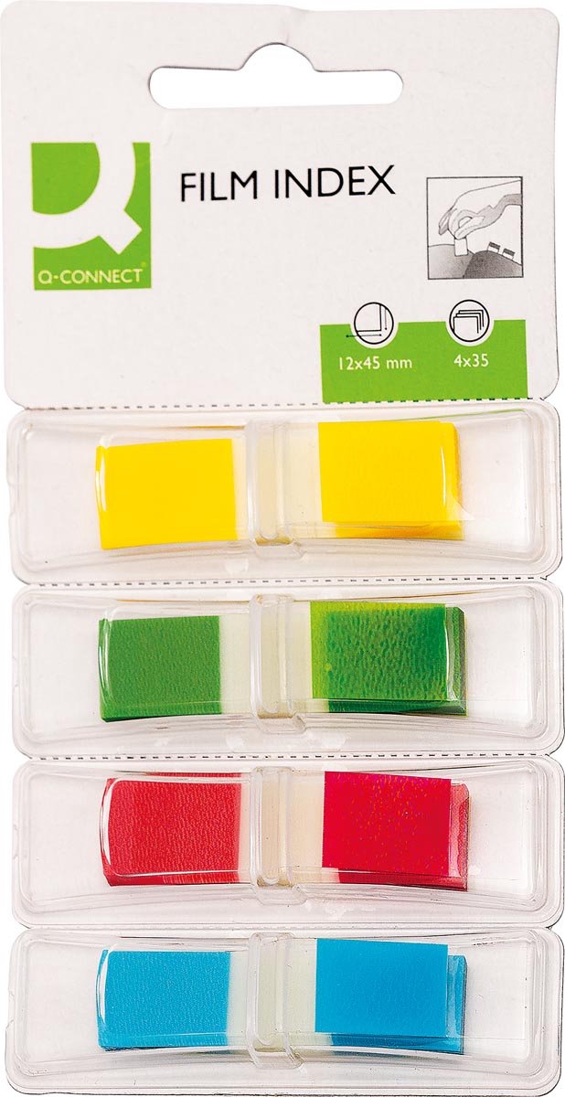 Índice Q-connect mini | pies 12 | 5x45mm | 4 x 35 pestañas | colores variados