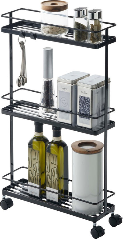 Yamazaki kitchen trolley - tower - black