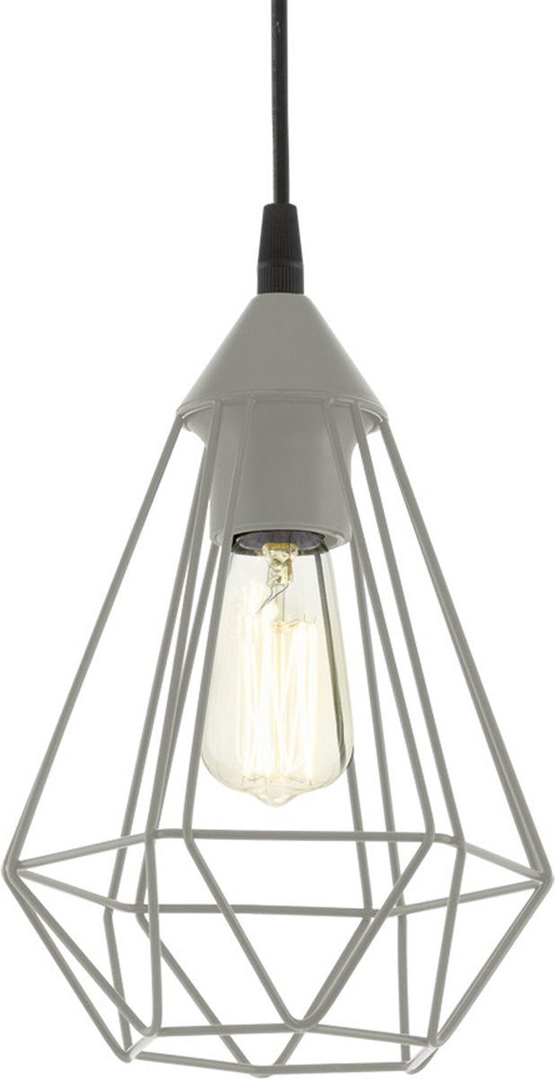 Eglo tarbes 1 hanglamp - e27 - ø 17,5 cm - mat grijs