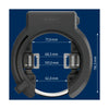 Ringslot Abus Frame 6950M R XPLUS. Livello di sicurezza 9. Con apertura di ruote grandi
