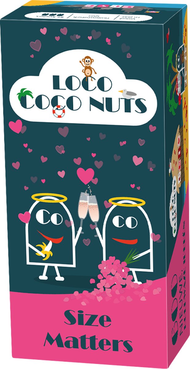 Giochi Geronimo - loco coco nuts: le dimensioni contano - gioco di carte - 3+ giocatori - da 16 anni