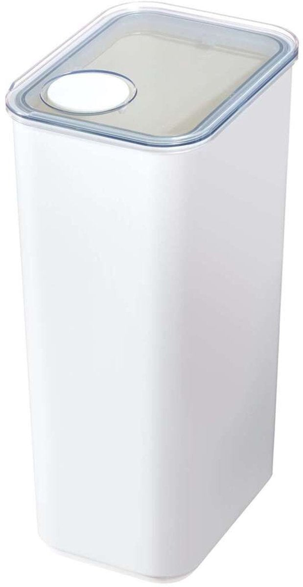 Idesign - tarro de almacenamiento crujiente xl - polipropileno reciclado - blanco