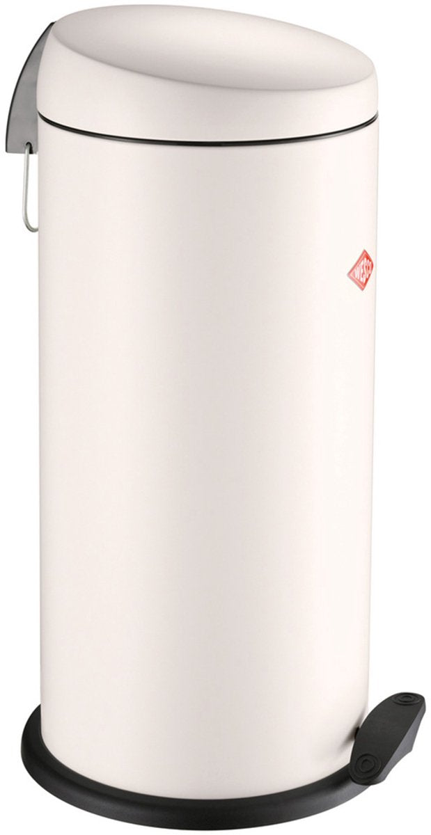 Wesco Capboy Maxi Pattumiera | pattumiera a pedale | 22 litri | metallo - sabbia opaca | cestino per rifiuti - prodotto in Germania