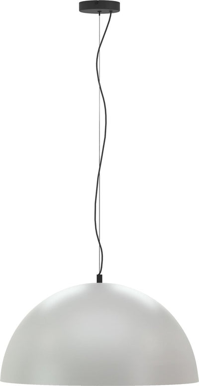 Lampada a sospensione Eglo gaetano 1 - e27 - ø 53 cm - bianco grigio