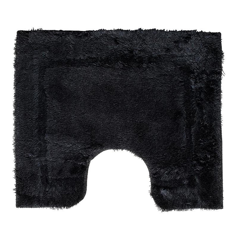 Wicotex toiletmat uni zwart 50x60cm