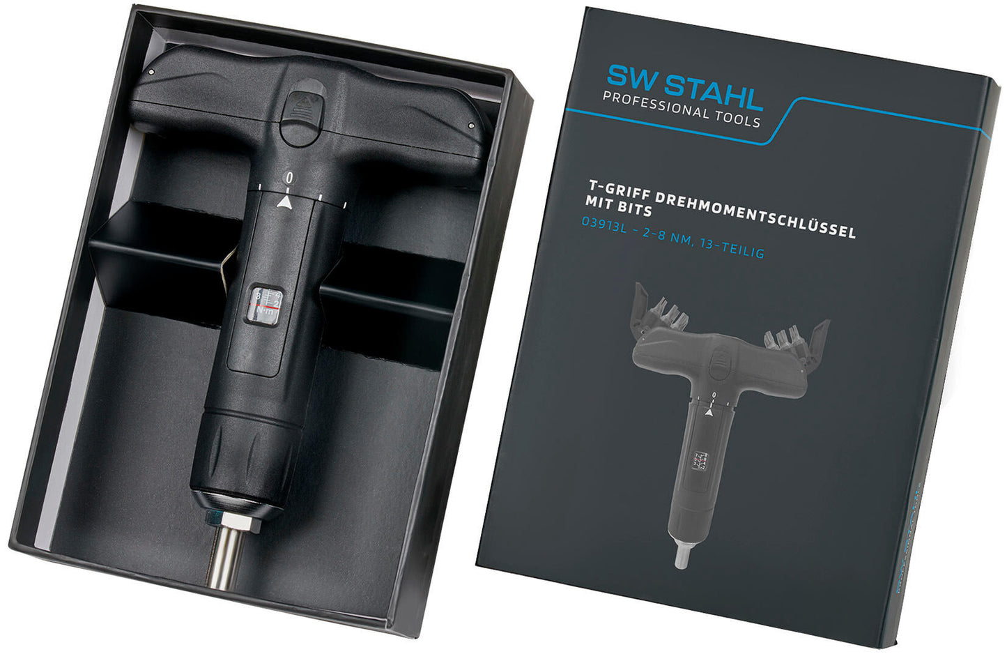 SW STAHL T-GRIP TOVUCE VITE. Con bit, 2-8 nm, 13 pezzi.