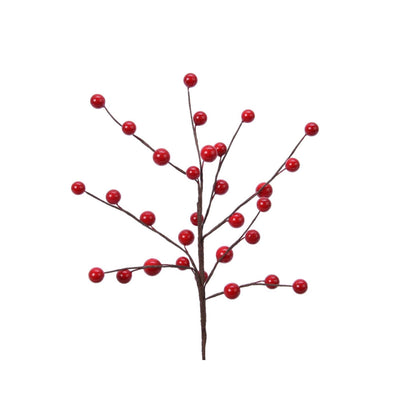 Decoris ramo artificiale con bacche rosse 3x15x26cm
