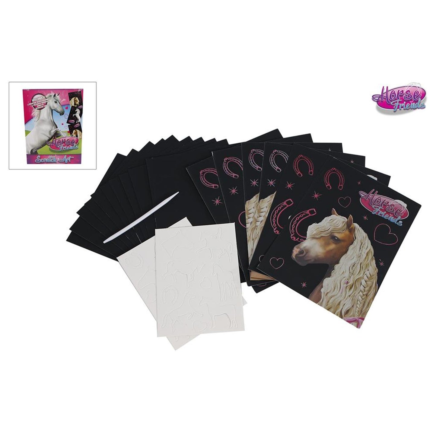 Horse friends scratch kaarten 16x21cm
