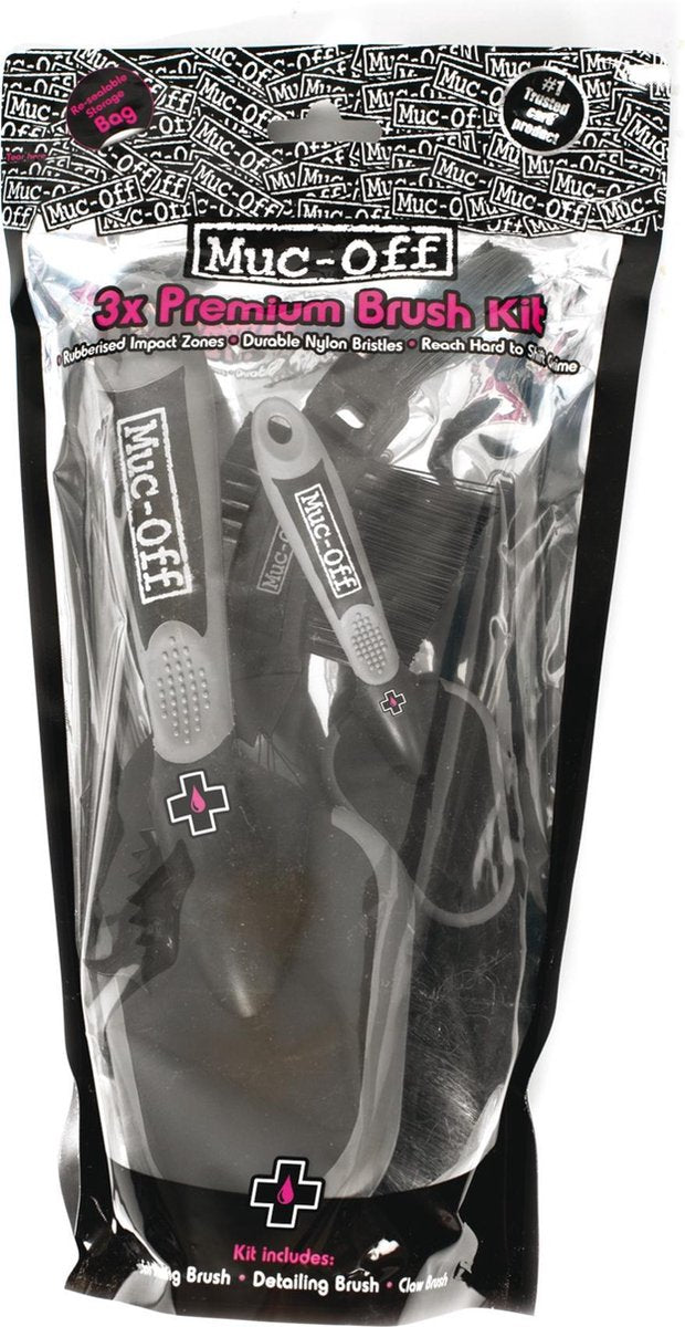 Juego de cepillos de limpieza Muc-off