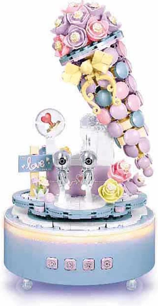 Caja de música Sluban plyerid, helado de declaración de amor (m38-p8015)