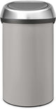 Brabantia touch bin prullenbak - 60 liter - soft grey matt steel deksel