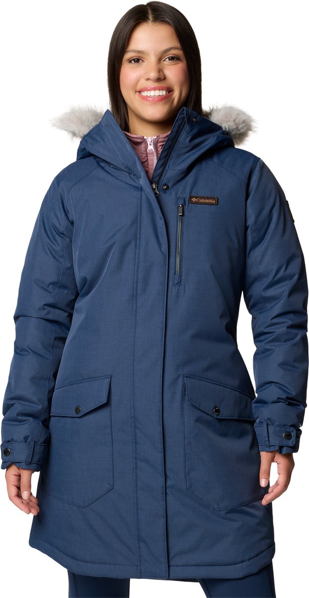 Columbia suttle mountain™ long insulated jacket women's outdoorjas - collegiate navy - maat m