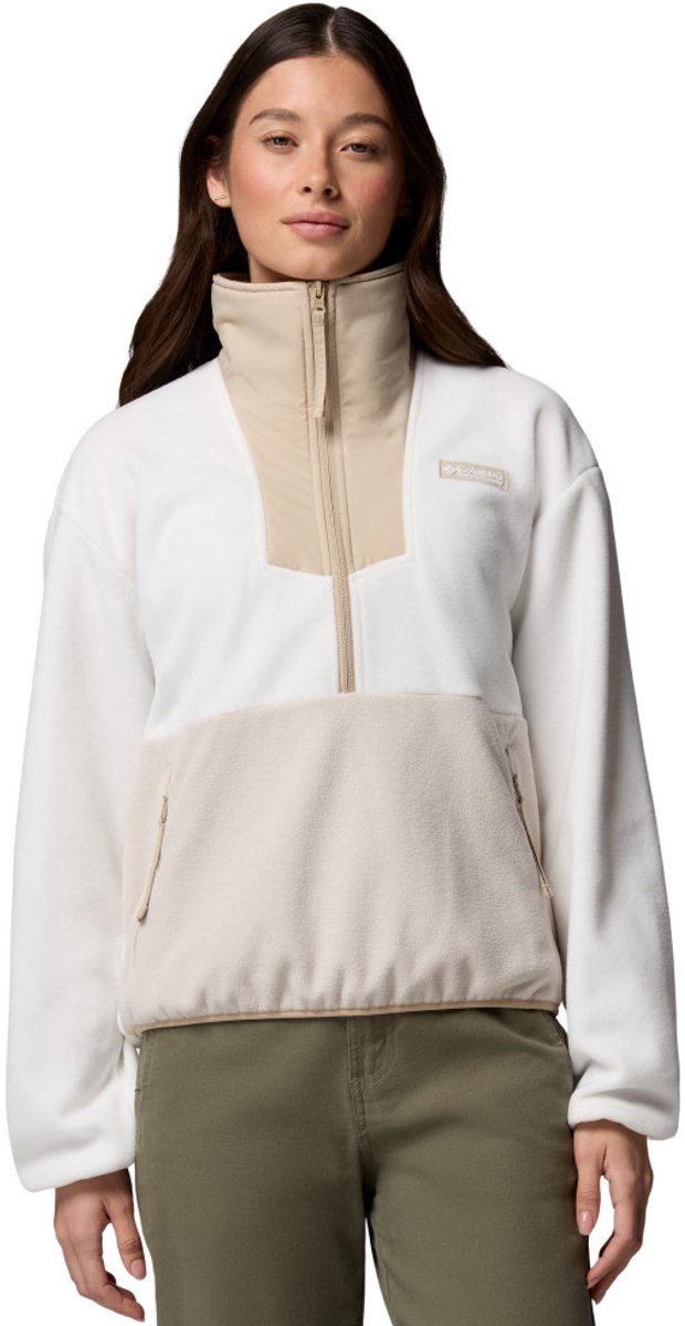 Columbia sequoia grove™ 1 2 zip fleece dames outdoortrui - sea salt, dark stone, ancient fossil